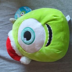 Squishmallows 8" Disney/Pixar Mike Wazowski with Santa Hat